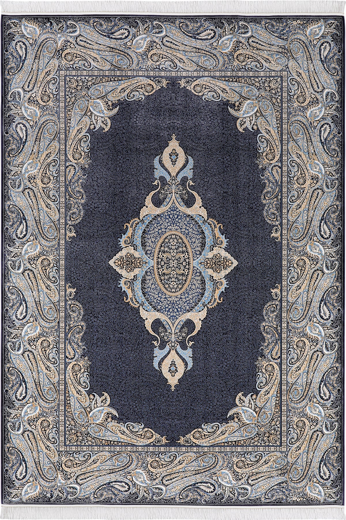 Moroccan Blue Modern Klasik Salon Halısı