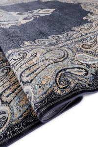 Moroccan Blue Modern Klasik Salon Halısı - 4