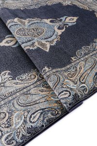 Moroccan Blue Modern Klasik Salon Halısı - 5