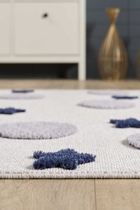 Galaxy Yıldızlı Galaksi Takma Saçaklı Çocuk Halısı - 4