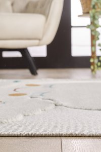 Halley Figürlü Dikdörtgen Bebek Odası Halısı - 4