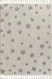 Starry Antialerjik Yıldız Figürlü Bebek Odası Halısı