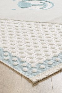 Bruin Figürlü Dikdörtgen Bebek Odası Halısı - 2